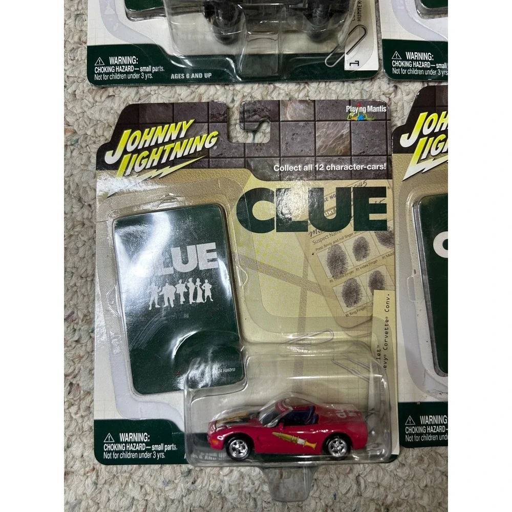 Johnny Lightning Clue Character Cars Lot Of 9 New In Package Collectible‎ Toys